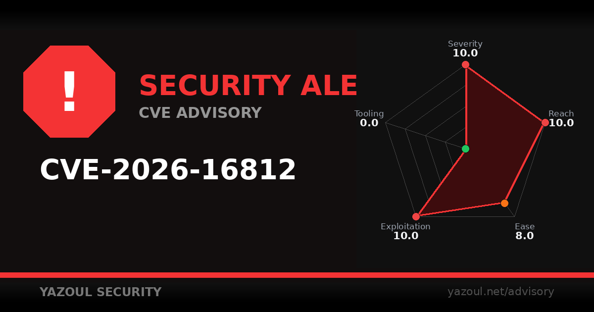VCO orchestator unauth access exploited (CVE-2026-16812)