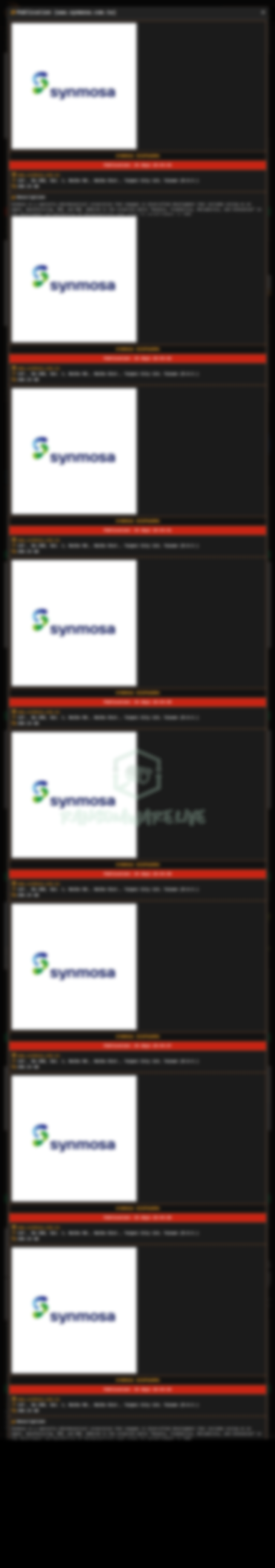 Leak site post claiming Synmosa Biopharma data breach