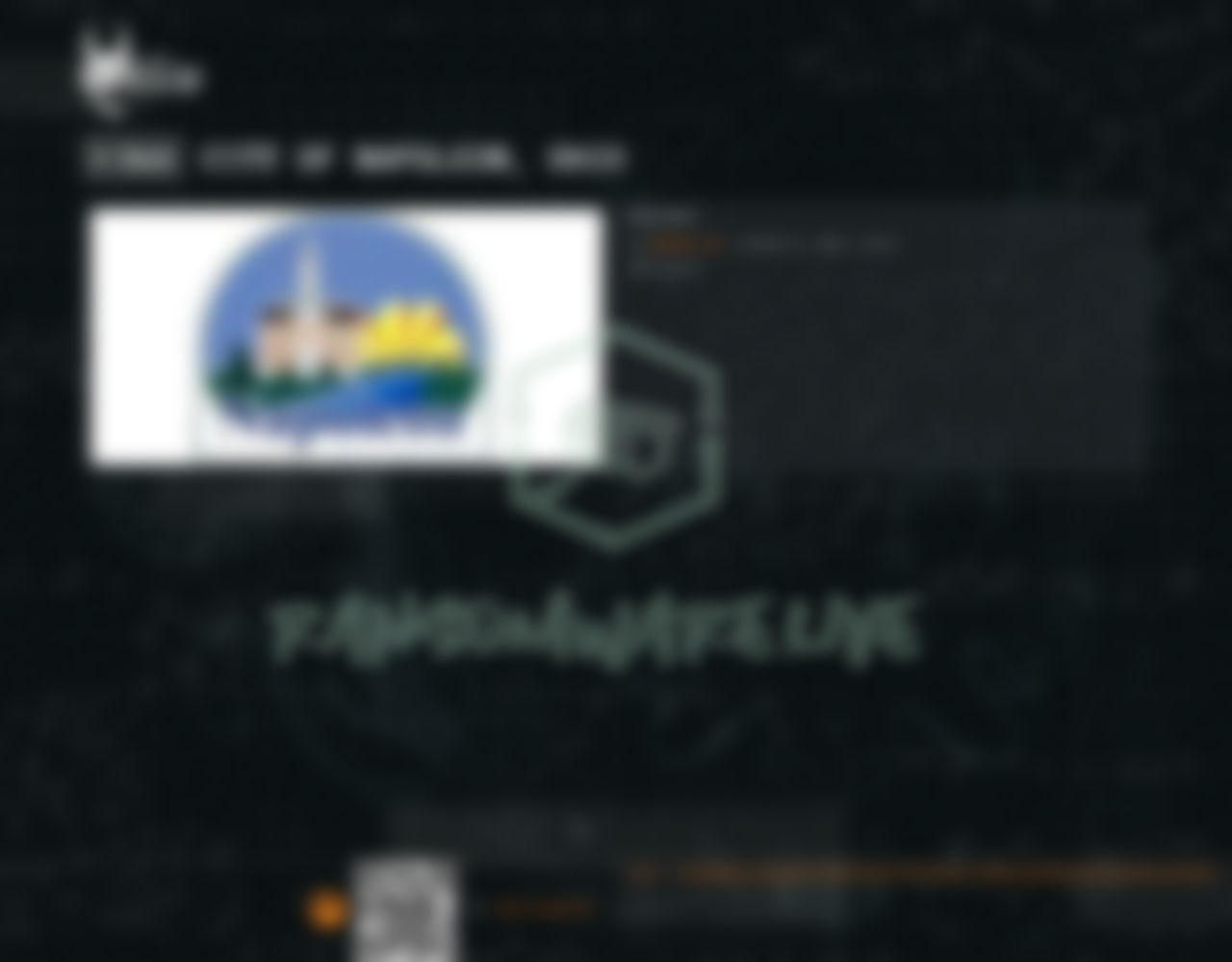 Leak site post claiming City of Napoleon, Ohio data breach