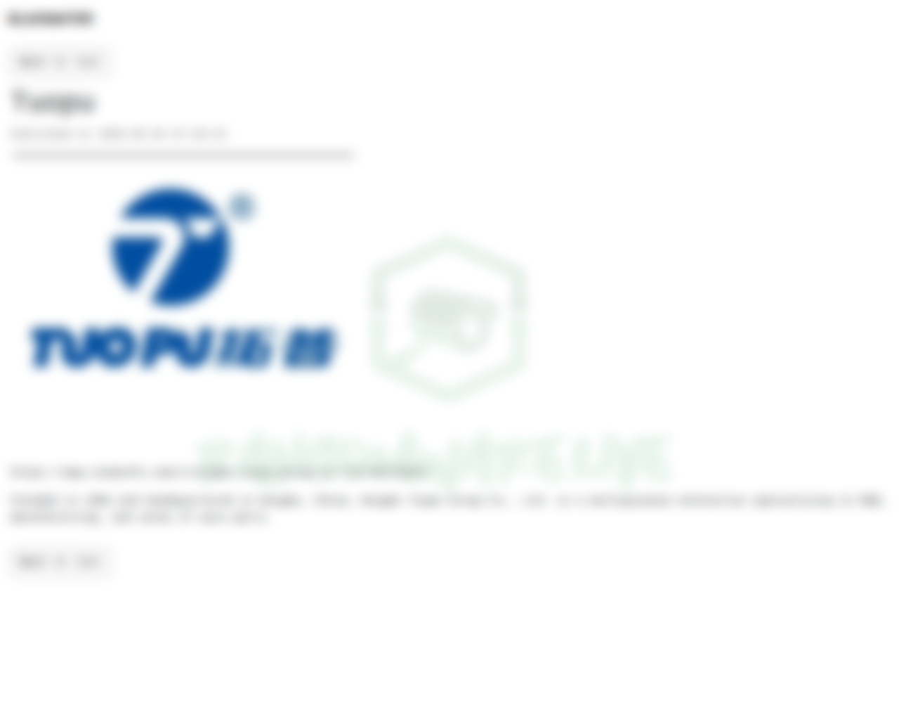 Leak site post claiming Tuopu data breach