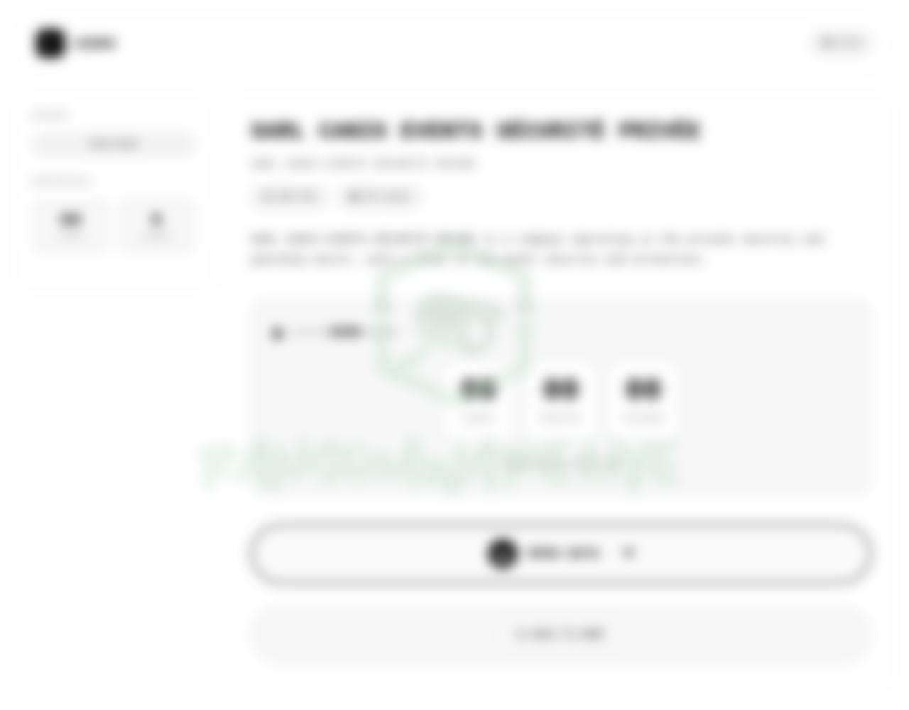 Leak site post claiming SARL CANIS EVENTS SÉCURITÉ PRIVÉE data breach
