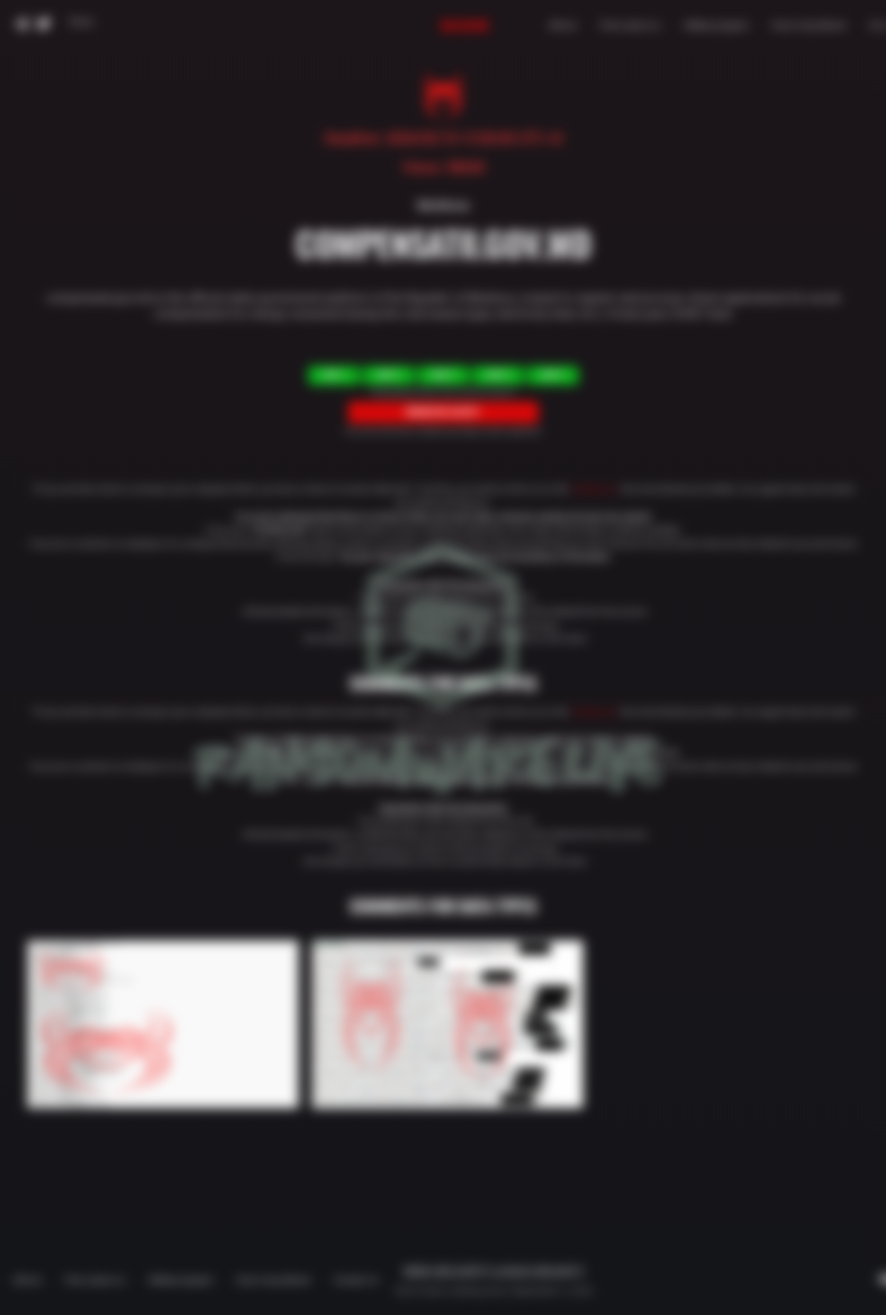 Leak site post claiming compensatii.gov.md data breach