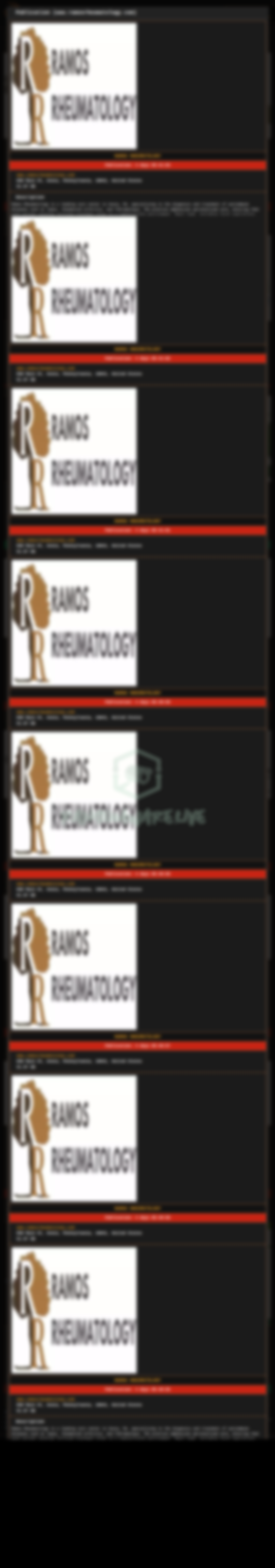 Leak site post claiming Ramos Rheumatology data breach