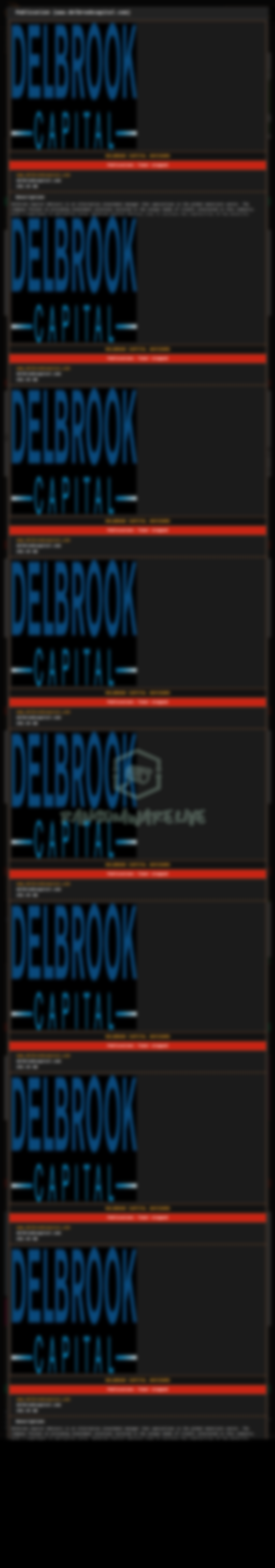 Leak site post claiming Delbrook Capital Advisors data breach