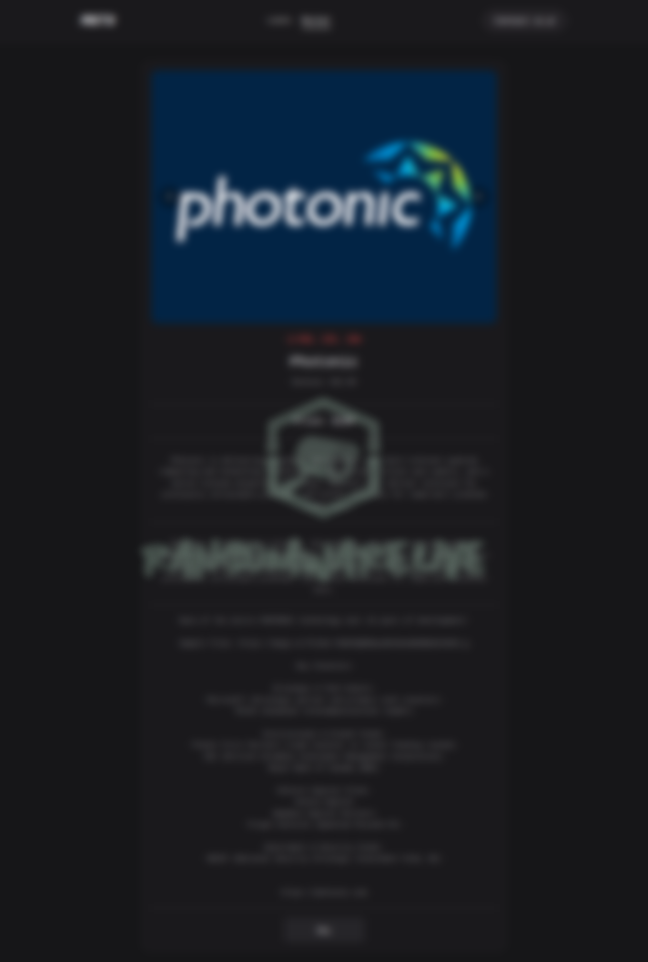 Leak site post claiming Photonic data breach