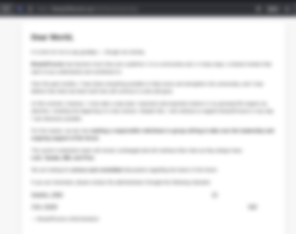 Leak site post claiming BreachForums data breach