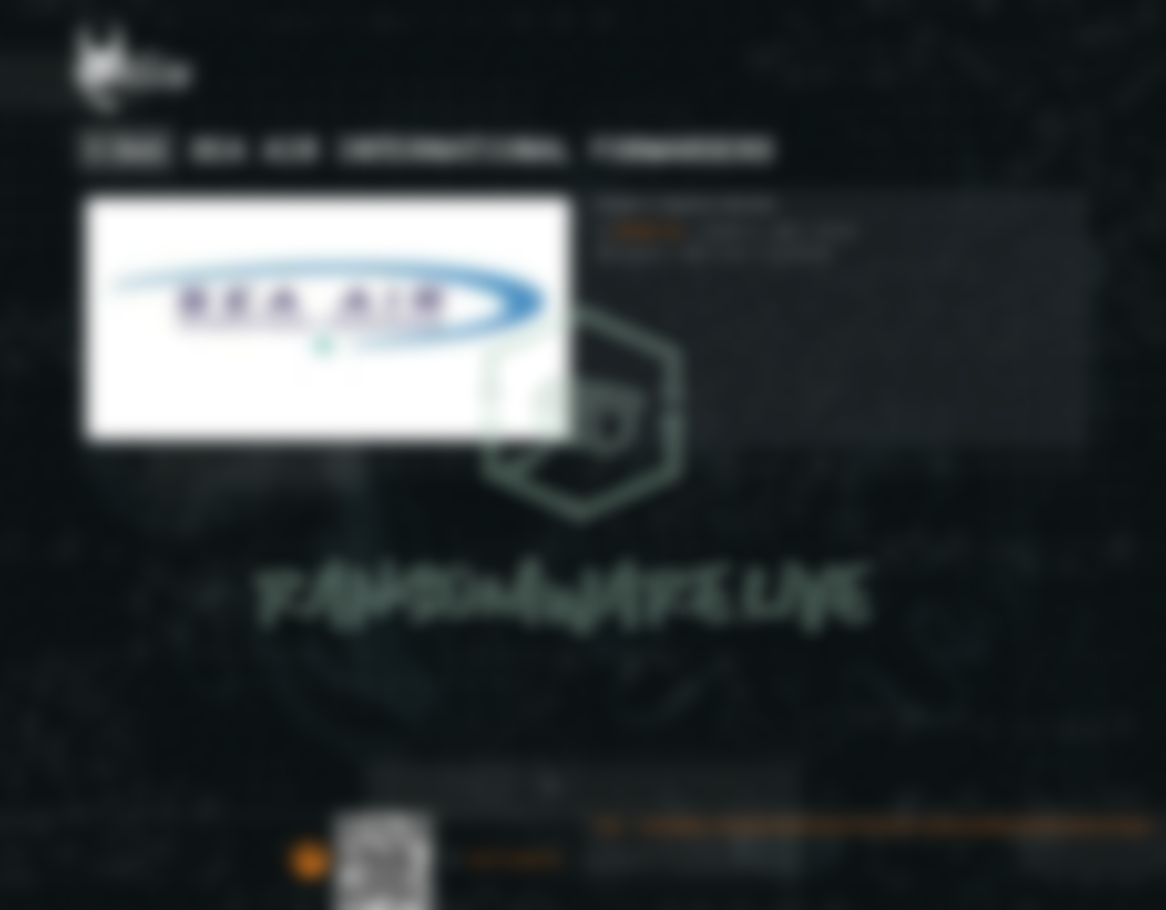 Leak site post claiming Sea Air International Forwarders data breach