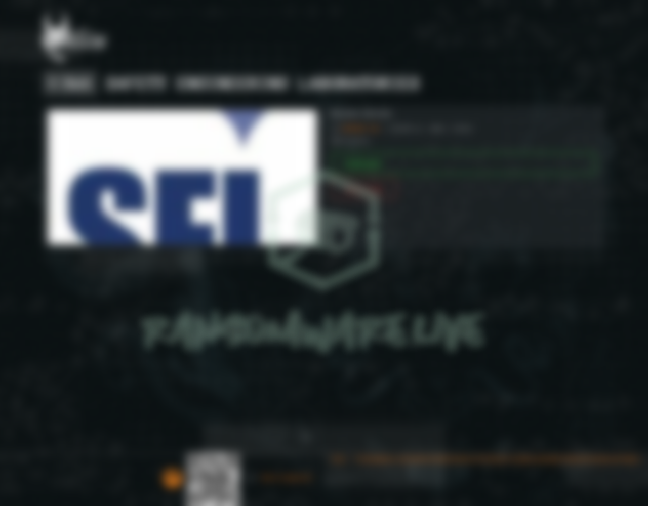 Leak site post claiming Safety Engineering Laboratories data breach