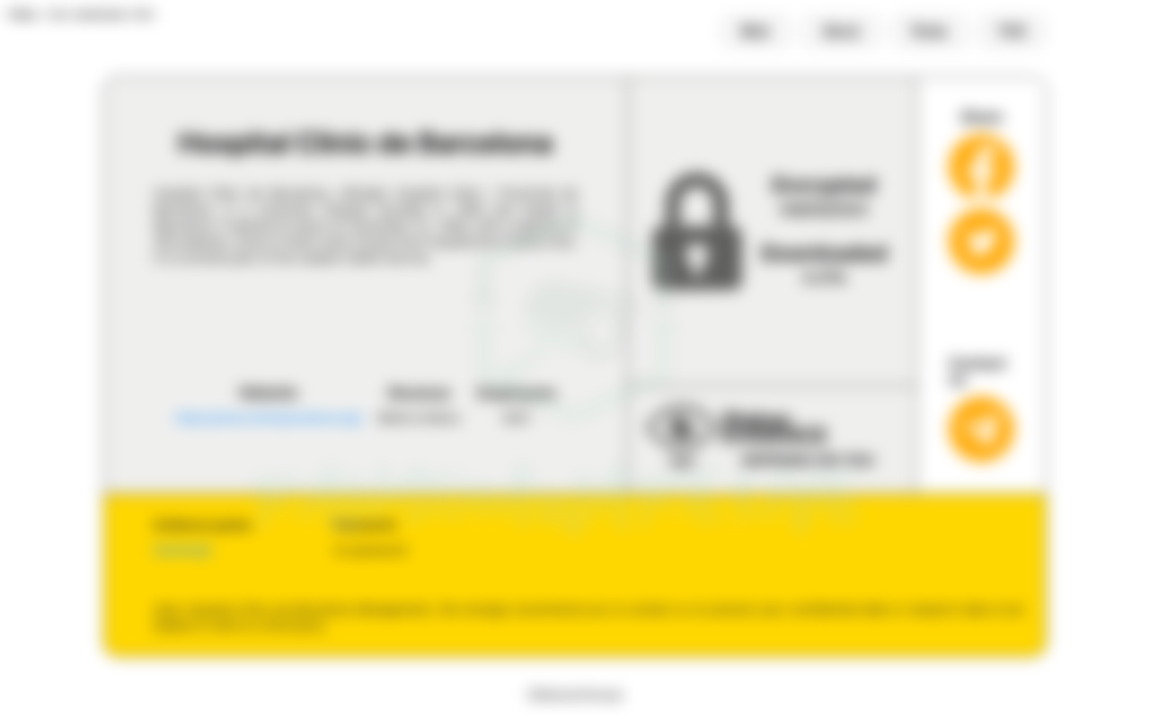 Leak site post claiming Hospital Clinic de Barcelona data breach