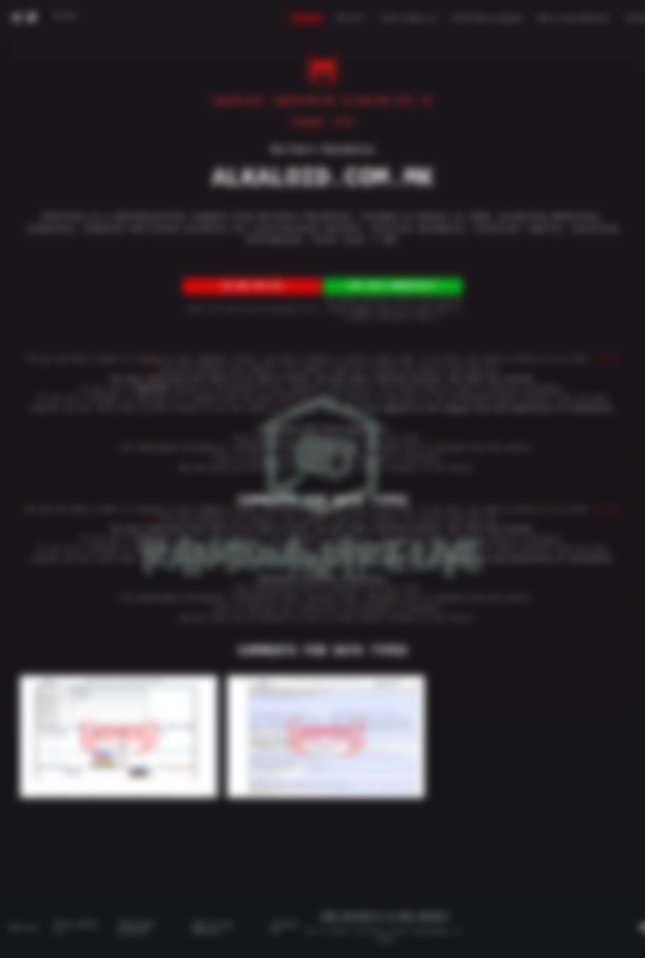 Leak site post claiming alkaloid.com.mk data breach