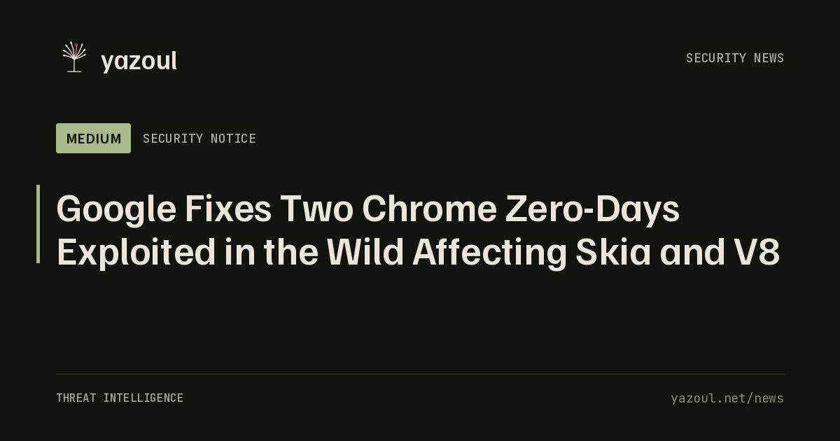 Google Fixes Two Chrome Zero-Days Exploited in the Wild